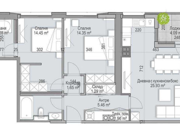 Тристаен апартамент в София, Кръстова вада - 113 кв.м за 2500 €/кв.м - Снимка #1