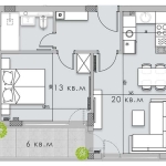 Двустаен апартамент в София, Кръстова вада - 65 кв.м за 2200 €/кв.м - Снимка #1