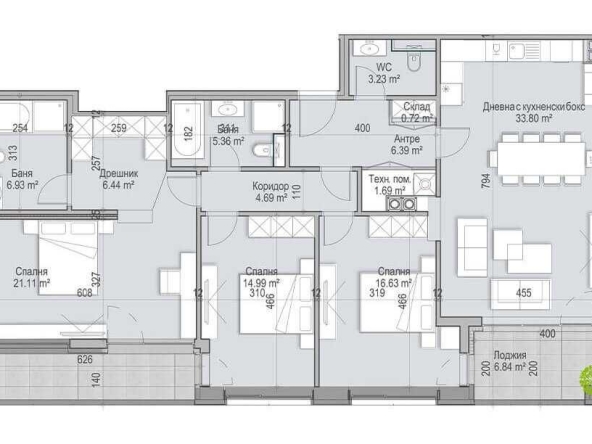 Четиристаен апартамент в София, Витоша - 183 кв.м за 3000 €/кв.м - Снимка #1
