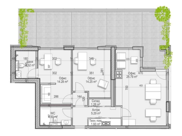 Офис в София, Витоша - 155 кв.м за 2412 €/кв.м - Снимка #1