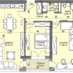 Тристаен апартамент в Пловдив, Гагарин - 103 кв.м за 748 €/кв.м - Снимка #1