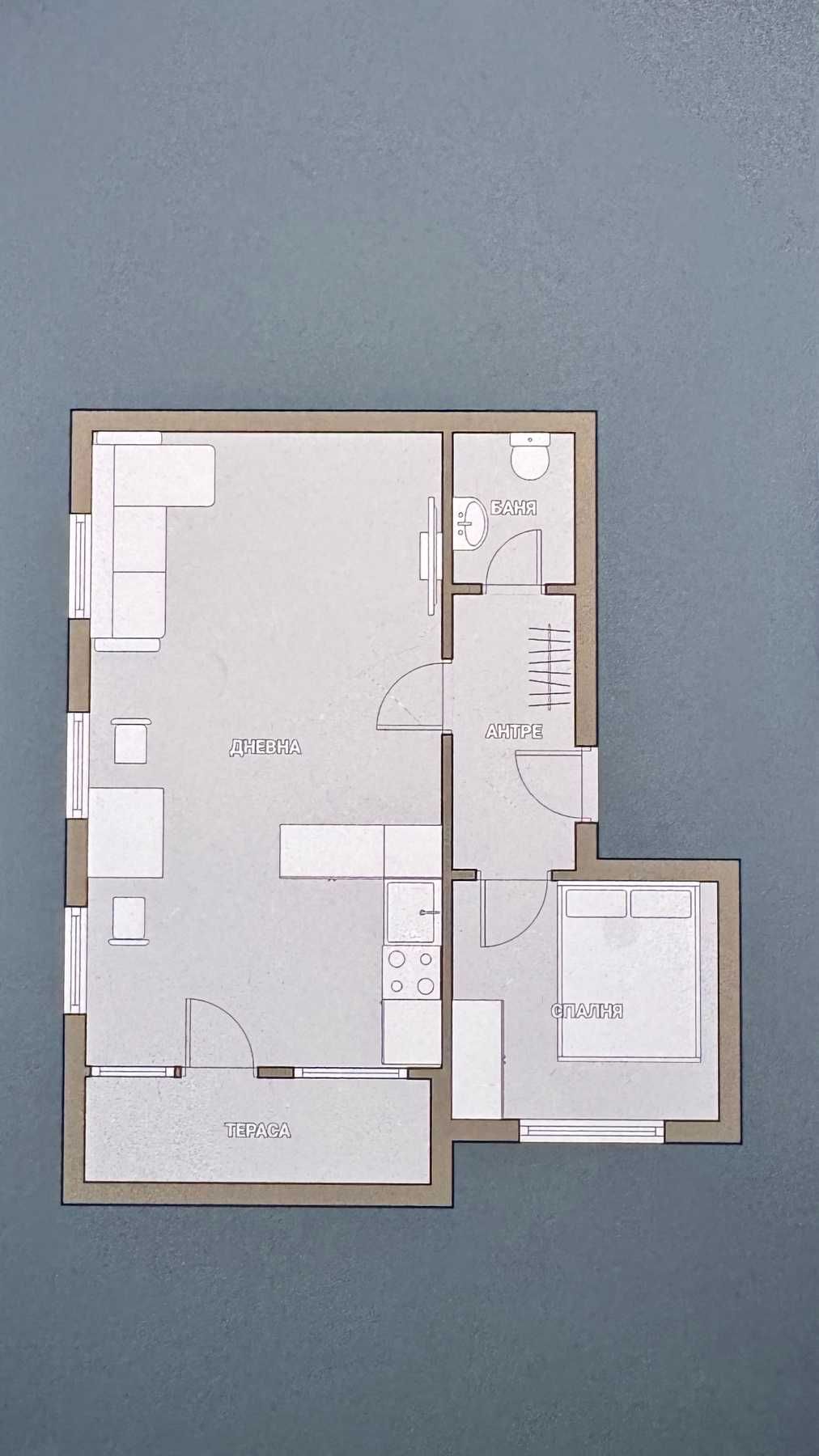 Двустаен апартамент в Стара Загора, Македонски - 45 кв.м за 782 €/кв.м - Снимка #1