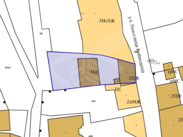 Парцел в Пловдив, Център - 243 кв.м за 865 €/кв.м - Снимка #1