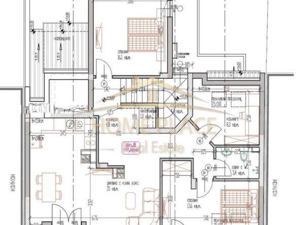 Четиристаен апартамент в Варна, Лятно кино Тракия - 143 кв.м за 1088 €/кв.м - Снимка #1
