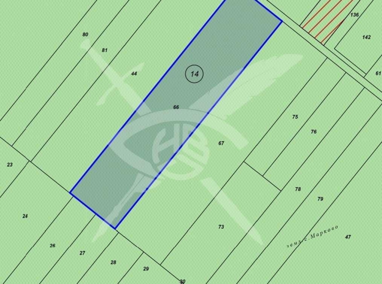 Земеделски имот в с. Марково, Област Пловдив -  кв.м за 21514 €/дка - Снимка #1