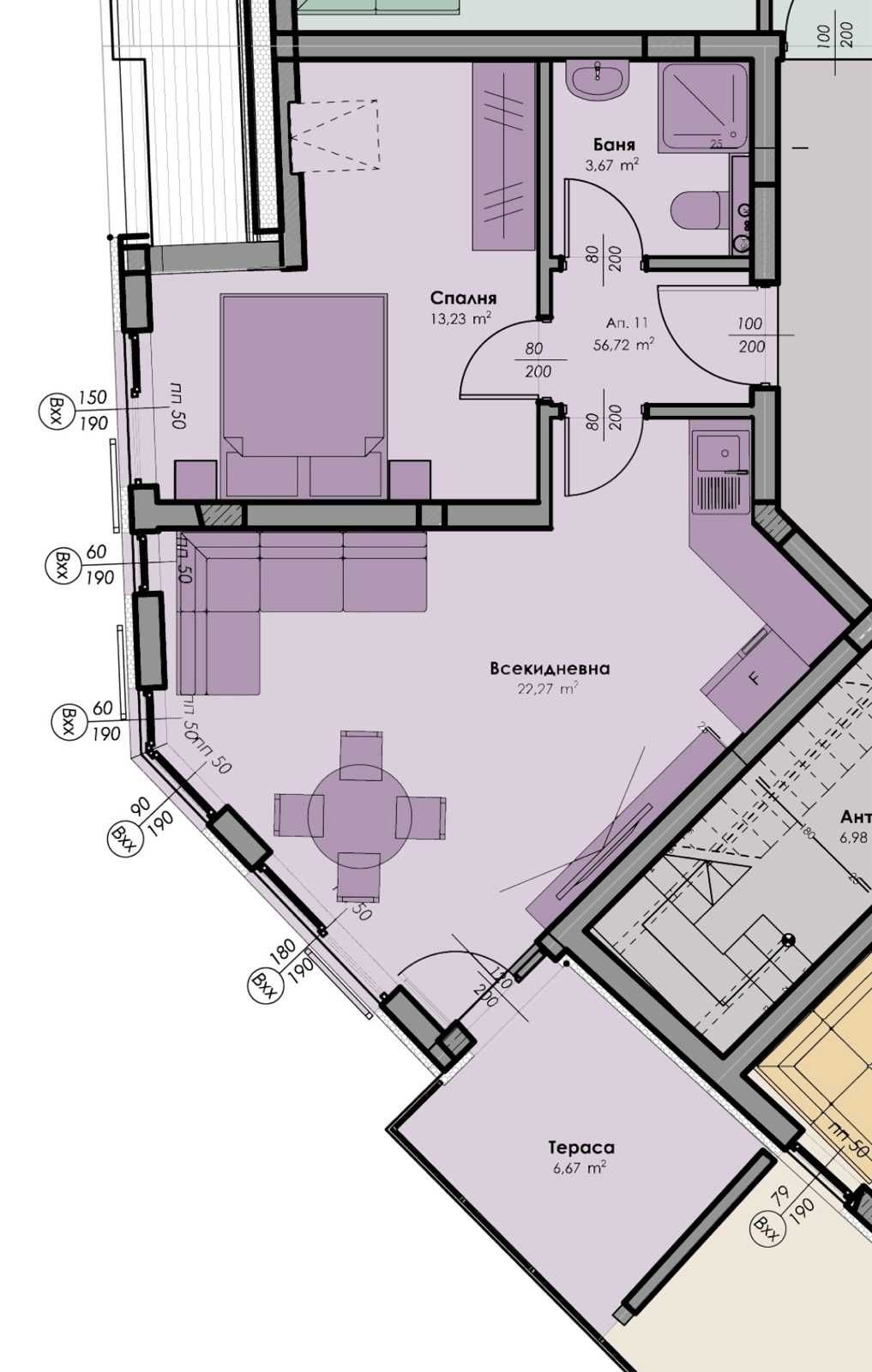 Двустаен апартамент в Пловдив, Кършияка - 66 кв.м за 1900 €/кв.м - Снимка #1