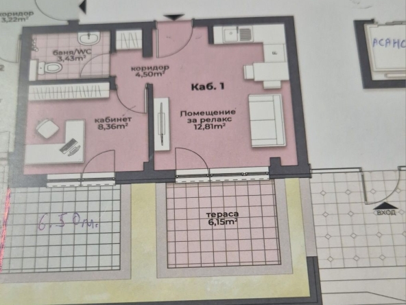 Двустаен апартамент в с. Аспарухово, Област Варна - 57 кв.м за 1246 €/кв.м - Снимка #1