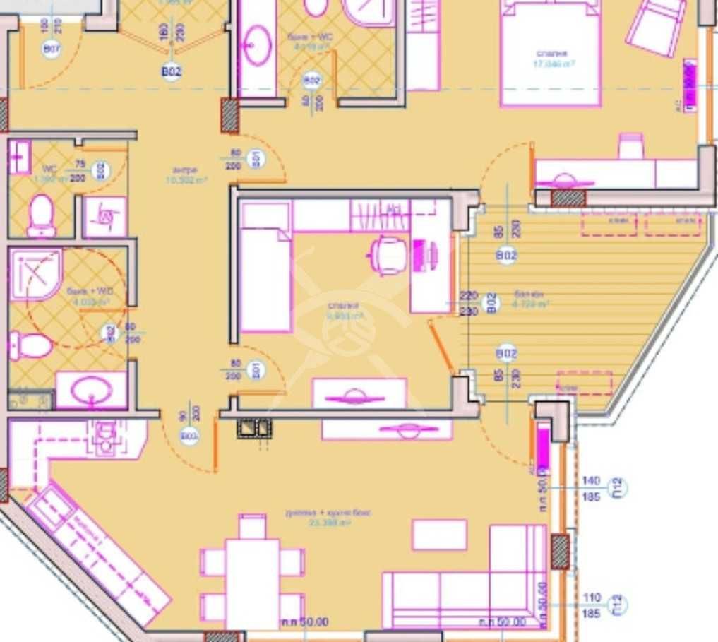 Тристаен апартамент в Бургас, Сарафово - 116 кв.м за 1399 €/кв.м - Снимка #1