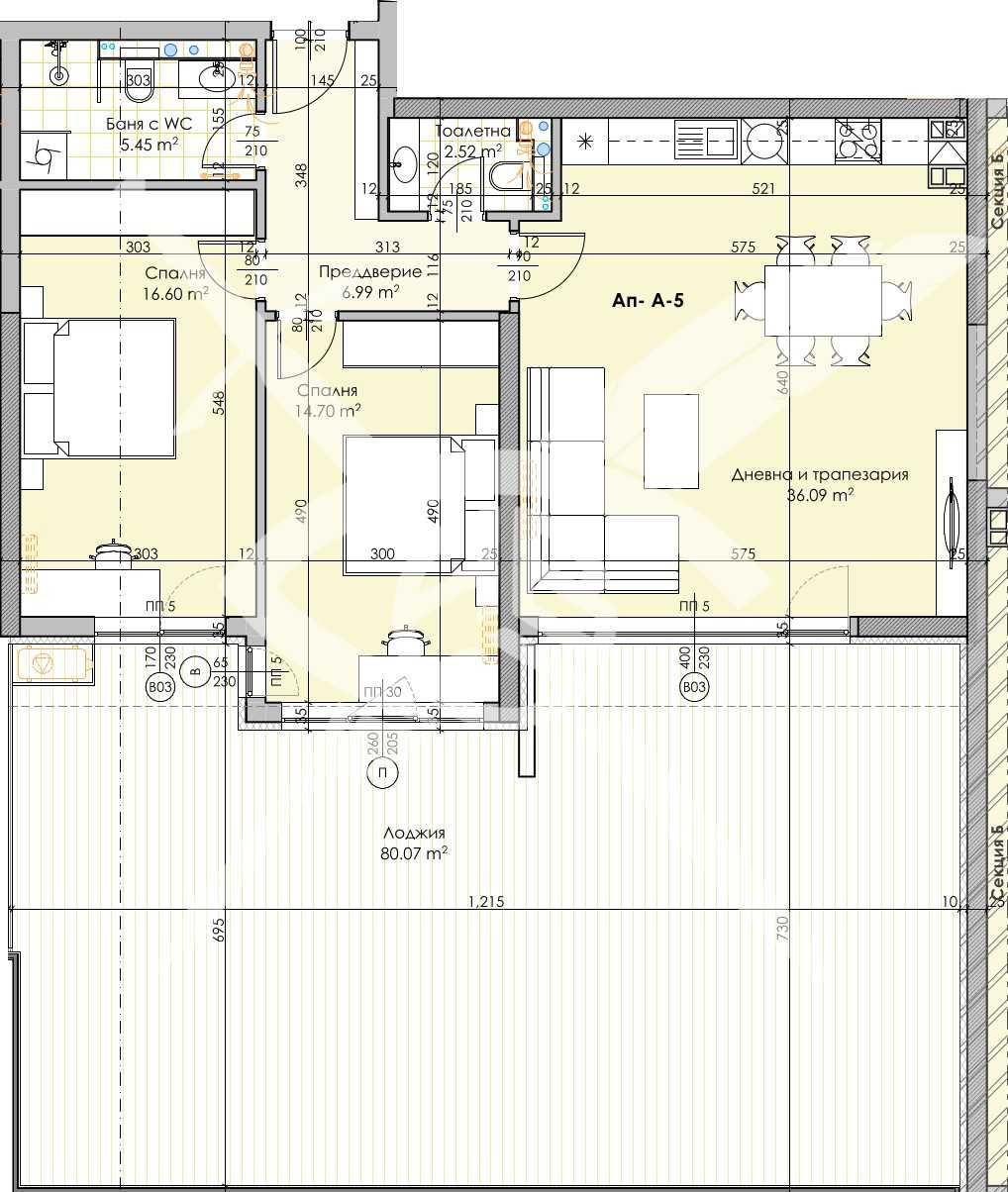 Тристаен апартамент в Пловдив, Кършияка - 202 кв.м за 1444 €/кв.м - Снимка #1