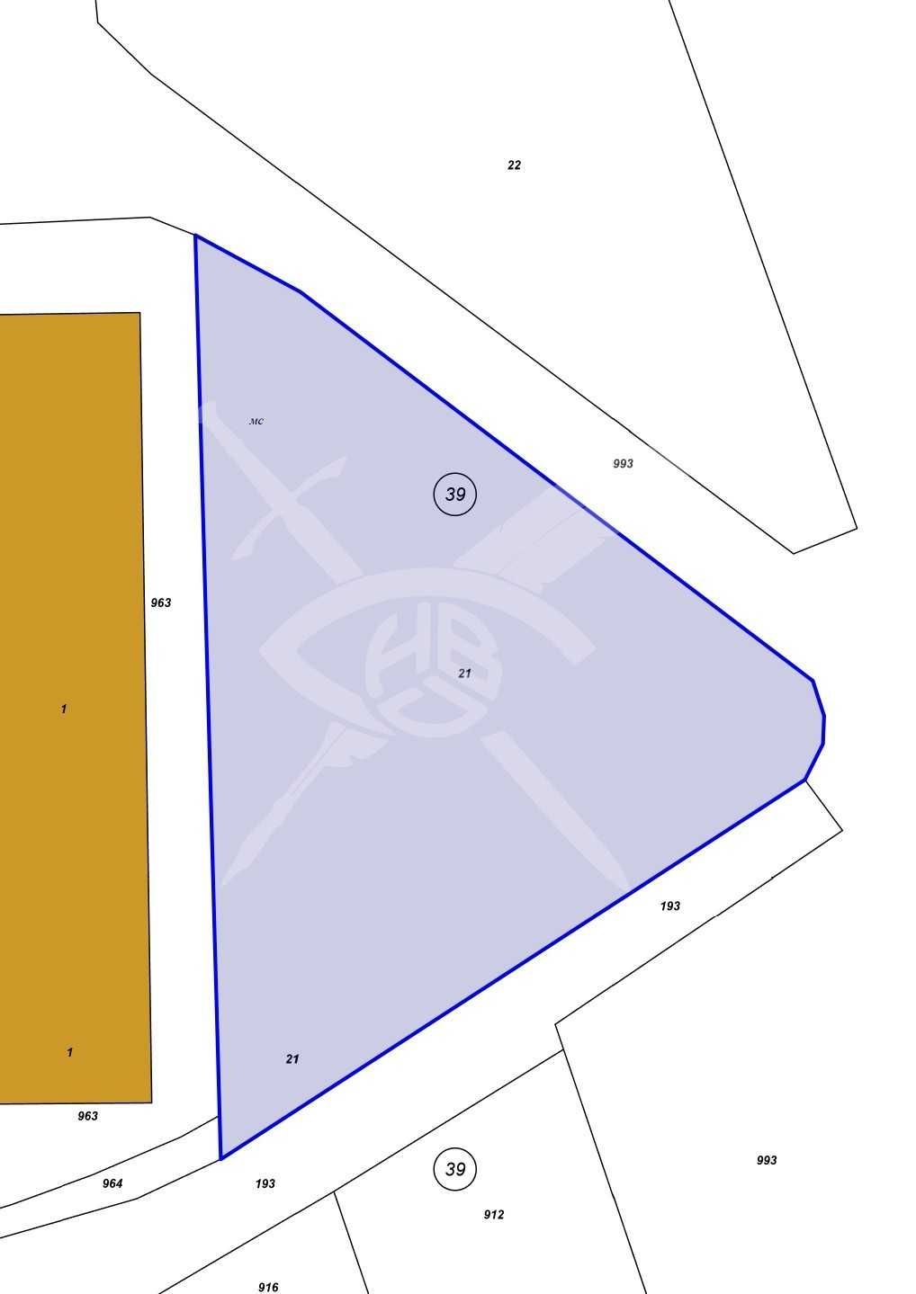 Парцел в Садово - 1710 кв.м за 41 €/кв.м - Снимка #1