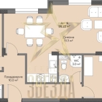 Тристаен апартамент в Пловдив, Беломорски - 106 кв.м за 965 €/кв.м - Снимка #1