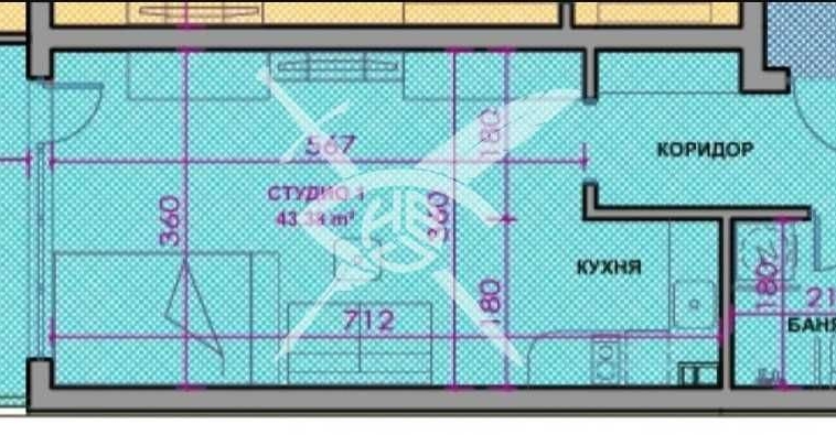 Едностаен апартамент в Поморие - 43 кв.м за 1312 €/кв.м - Снимка #1