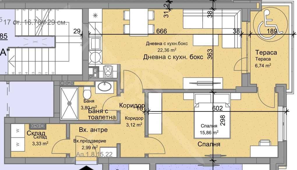 Двустаен апартамент в Пловдив, Остромила - 81 кв.м за 1122 €/кв.м - Снимка #1