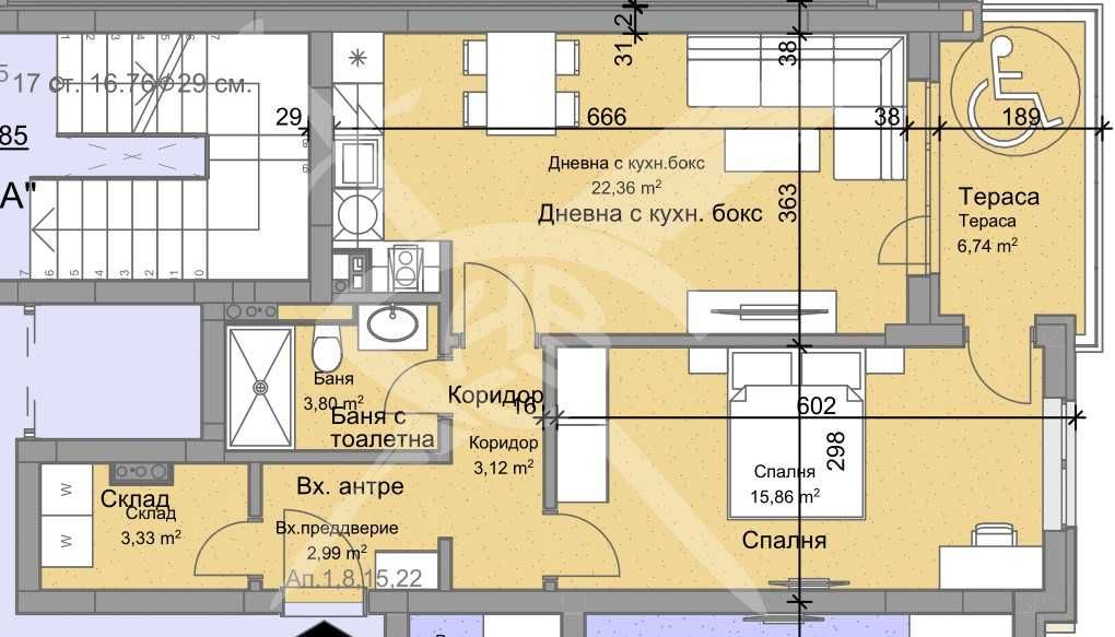 Двустаен апартамент в Пловдив, Остромила - 78 кв.м за 632 €/кв.м - Снимка #1