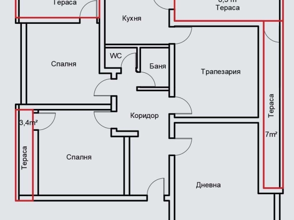 Многостаен апартамент в Шумен, Военно училище - 150 кв.м за 1200 €/кв.м - Снимка #1