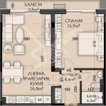 Двустаен апартамент в Варна, Виница - 74 кв.м за 1146 €/кв.м - Снимка #1