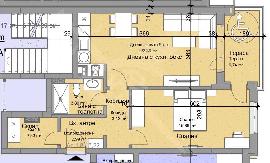 Двустаен апартамент в Пловдив, Остромила - 81 кв.м за 1224 €/кв.м - Снимка #1