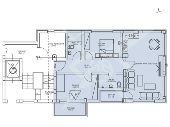 Тристаен апартамент в Пловдив, Коматево - 111 кв.м за 1210 €/кв.м - Снимка #1