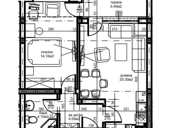 Двустаен апартамент в Пловдив, Южен - 66 кв.м за 1300 €/кв.м - Снимка #1