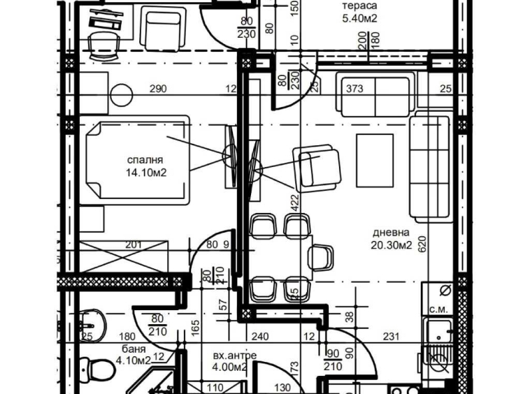 Двустаен апартамент в Пловдив, Южен - 66 кв.м за 1300 €/кв.м - Снимка #1