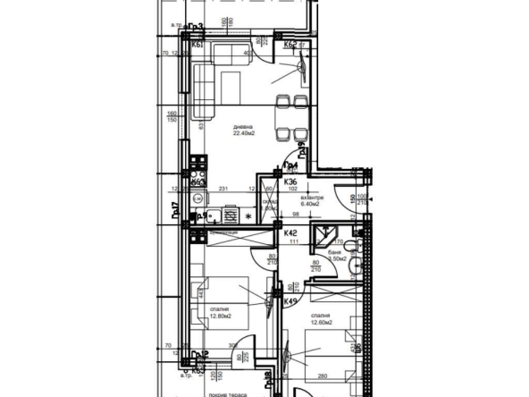 Тристаен апартамент в Пловдив, Остромила - 118 кв.м за 932 €/кв.м - Снимка #1