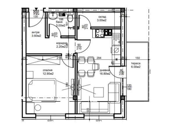 Двустаен апартамент в Пловдив, Беломорски - 64 кв.м за 559 €/кв.м - Снимка #1