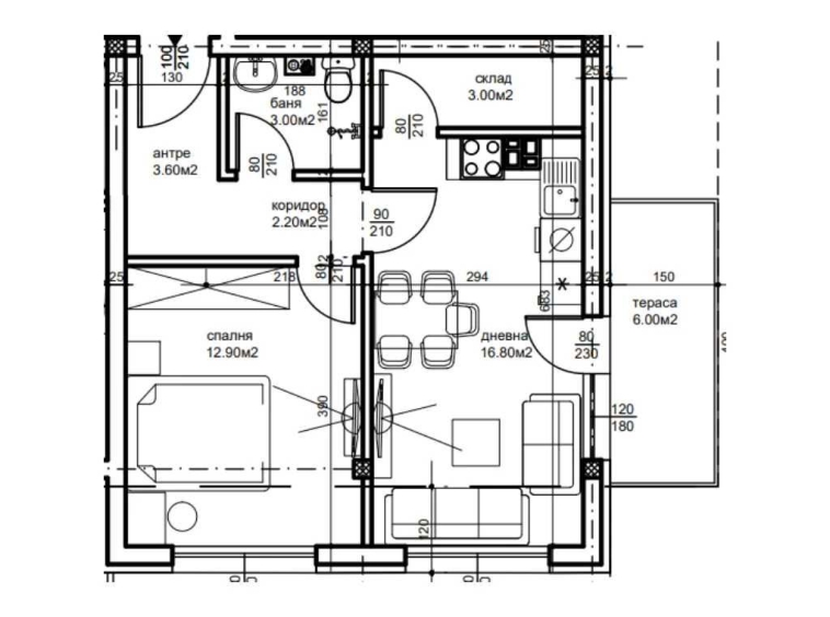 Двустаен апартамент в Пловдив, Беломорски - 64 кв.м за 559 €/кв.м - Снимка #1