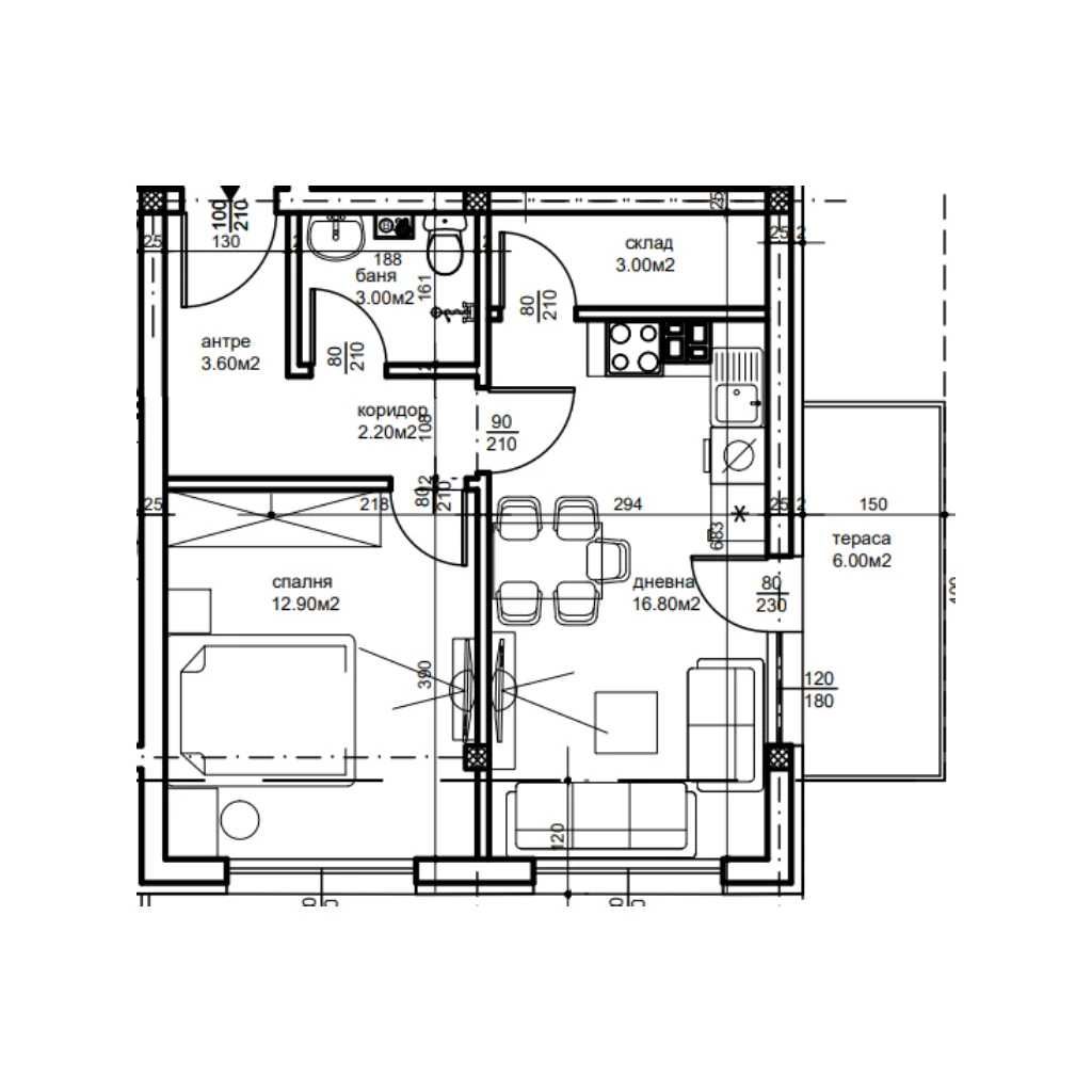 Двустаен апартамент в Пловдив, Беломорски - 64 кв.м за 559 €/кв.м - Снимка #1