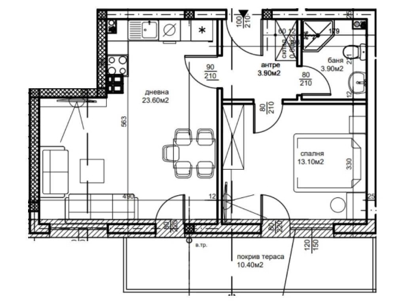 Двустаен апартамент в Пловдив, Беломорски - 71 кв.м за 531 €/кв.м - Снимка #1