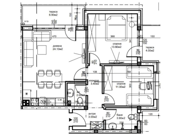 Тристаен апартамент в Пловдив, Беломорски - 97 кв.м за 556 €/кв.м - Снимка #1