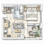 Едностаен апартамент в Пловдив, Тракия - 38 кв.м за 906 €/кв.м - Снимка #1