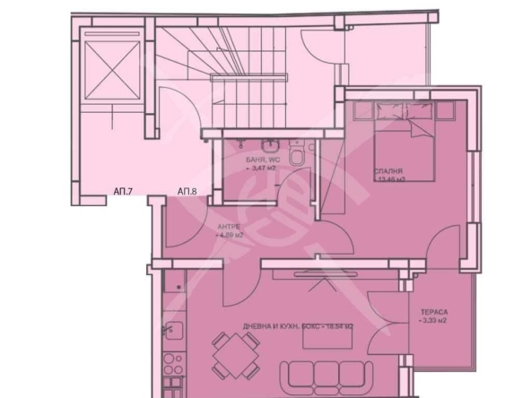 Двустаен апартамент в Пловдив, Каменица 1 - 70 кв.м за 2531 €/кв.м - Снимка #1