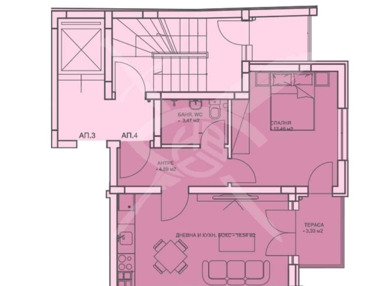 Двустаен апартамент в Пловдив, Каменица 1 - 70 кв.м за 1291 €/кв.м - Снимка #1