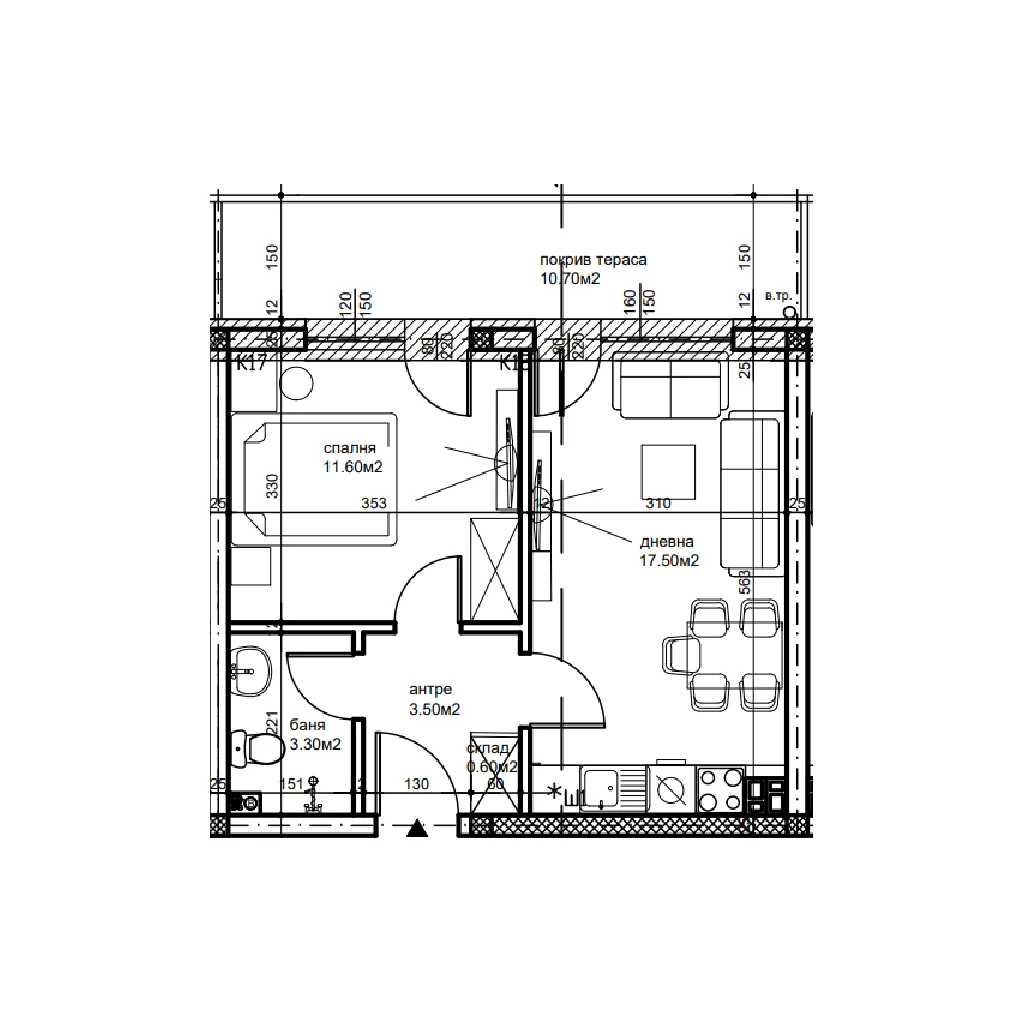 Двустаен апартамент в Пловдив, Беломорски - 62 кв.м за 999 €/кв.м - Снимка #1