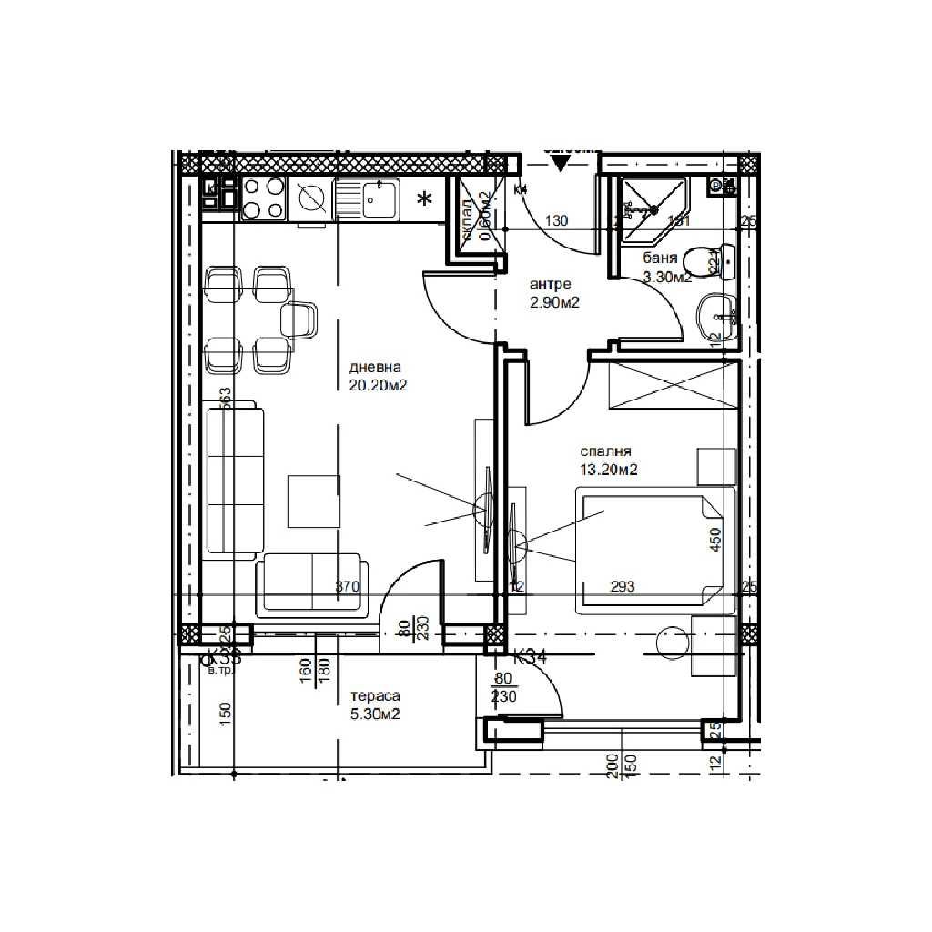 Двустаен апартамент в Пловдив, Беломорски - 61 кв.м за 1028 €/кв.м - Снимка #1