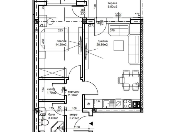 Двустаен апартамент в Пловдив, Беломорски - 67 кв.м за 1045 €/кв.м - Снимка #1