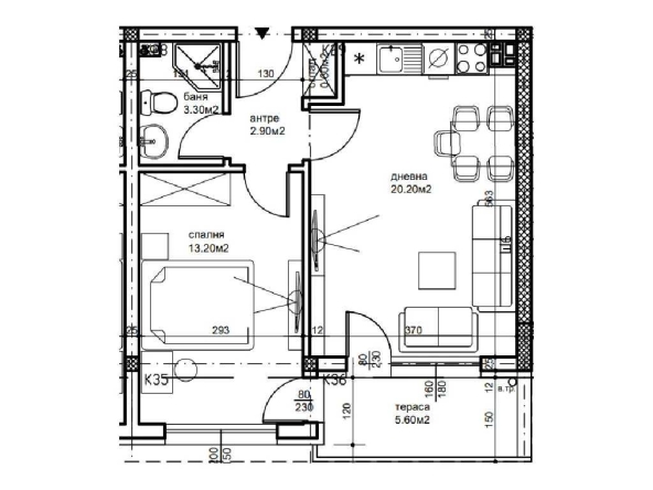 Двустаен апартамент в Пловдив, Беломорски - 61 кв.м за 1032 €/кв.м - Снимка #1