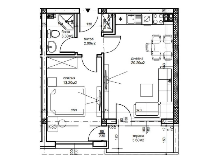 Двустаен апартамент в Пловдив, Беломорски - 61 кв.м за 1032 €/кв.м - Снимка #1