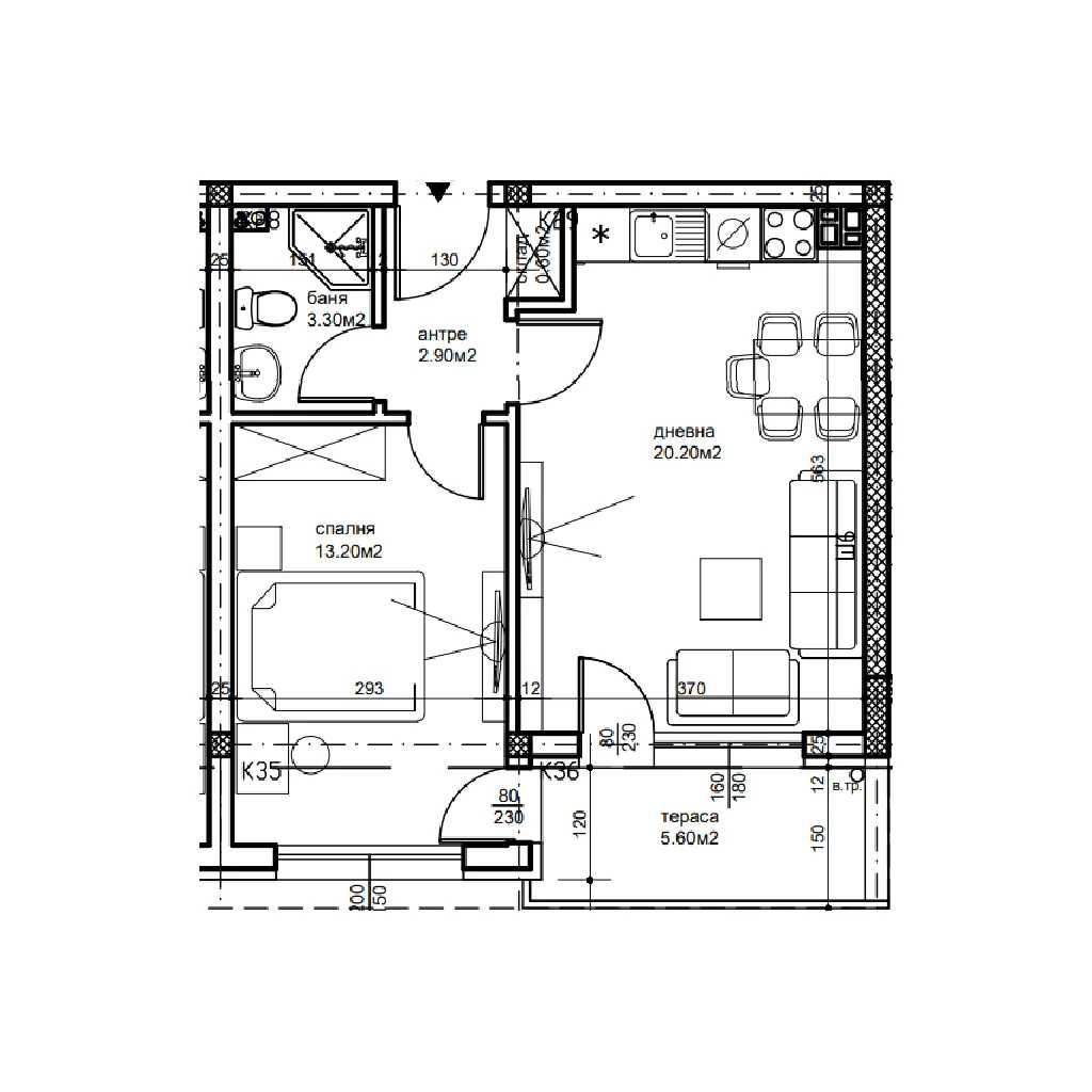 Двустаен апартамент в Пловдив, Беломорски - 61 кв.м за 1032 €/кв.м - Снимка #1