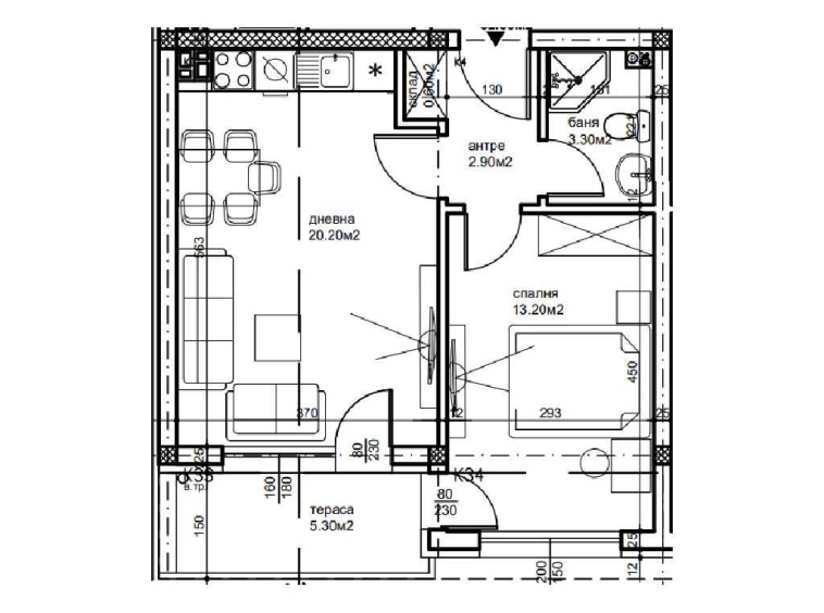 Двустаен апартамент в Пловдив, Беломорски - 61 кв.м за 1041 €/кв.м - Снимка #1