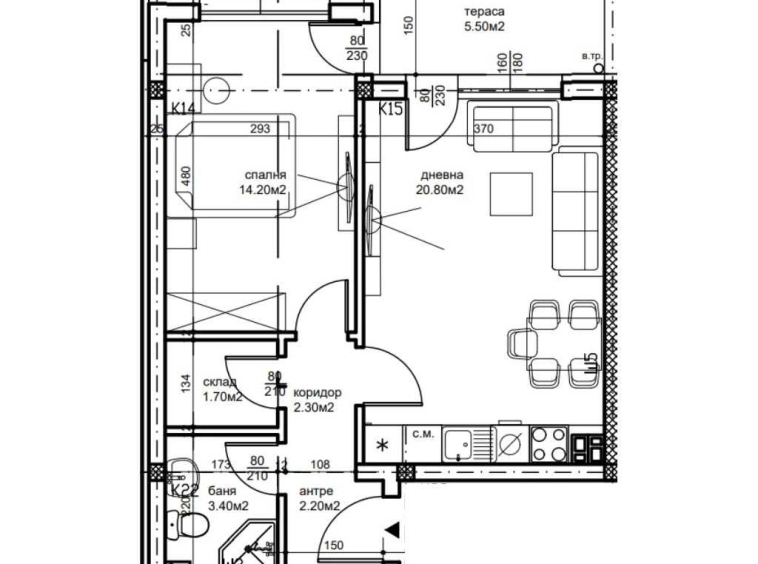 Двустаен апартамент в Пловдив, Беломорски - 67 кв.м за 1048 €/кв.м - Снимка #1