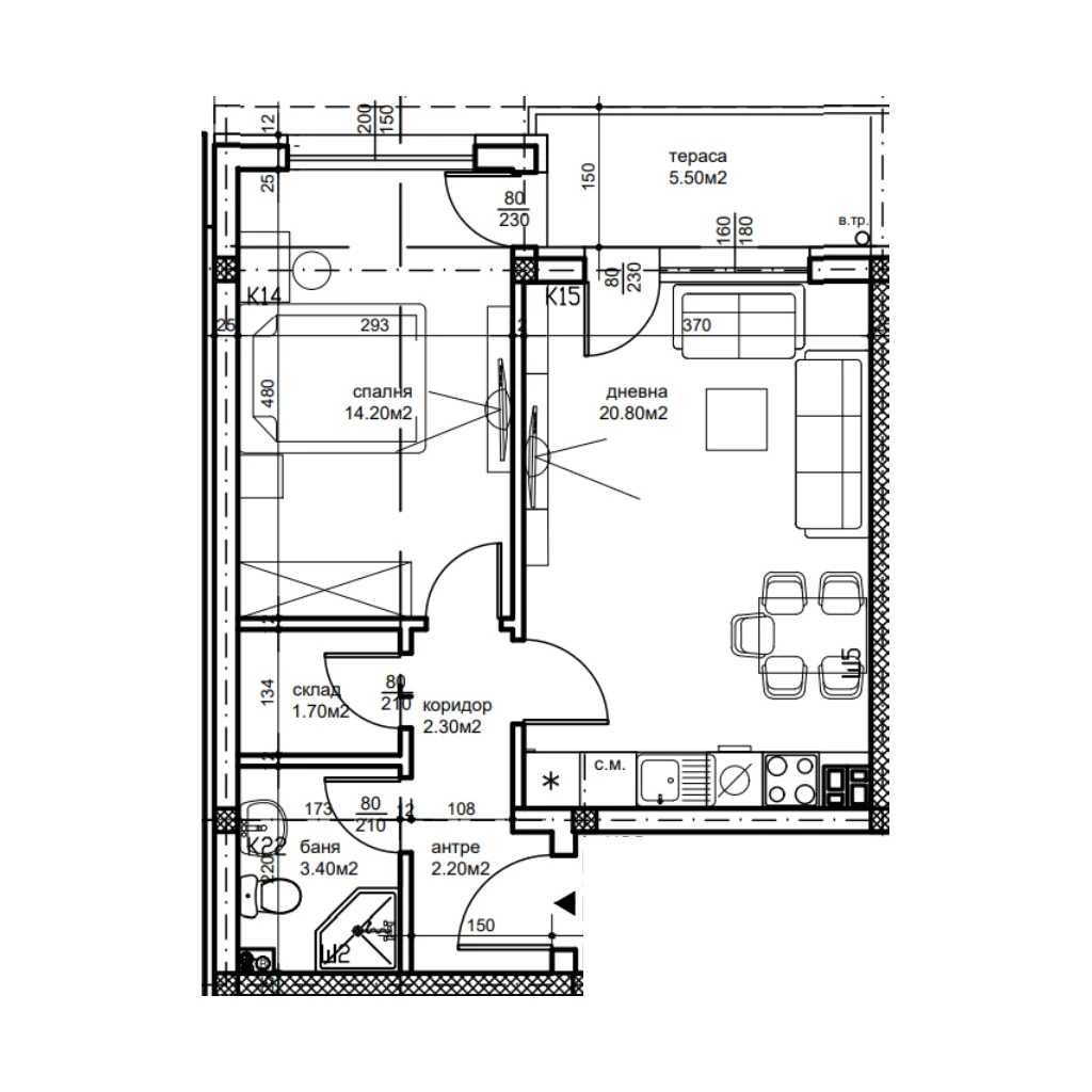 Двустаен апартамент в Пловдив, Беломорски - 67 кв.м за 1048 €/кв.м - Снимка #1