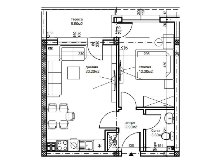 Двустаен апартамент в Пловдив, Беломорски - 60 кв.м за 1062 €/кв.м - Снимка #1