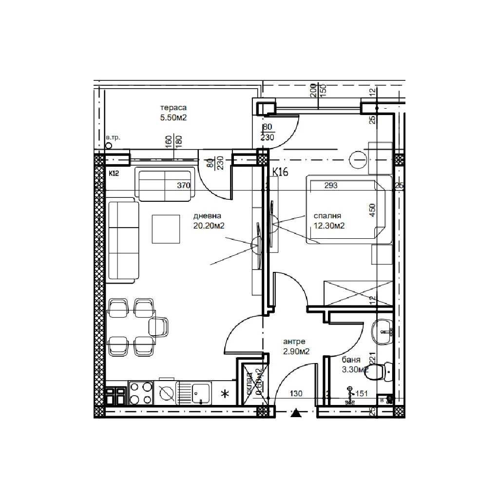Двустаен апартамент в Пловдив, Беломорски - 60 кв.м за 1062 €/кв.м - Снимка #1