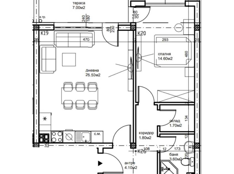 Двустаен апартамент в Пловдив, Беломорски - 79 кв.м за 1007 €/кв.м - Снимка #1