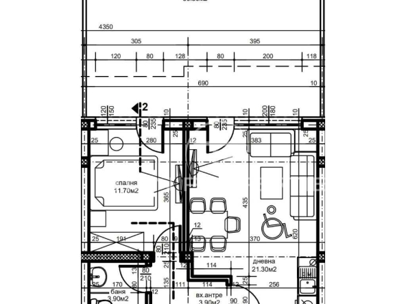 Двустаен апартамент в Пловдив, Остромила - 54 кв.м за 1593 €/кв.м - Снимка #1