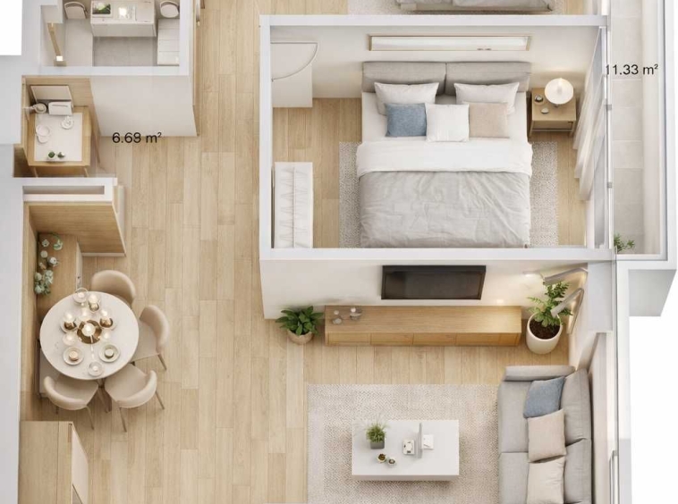 Тристаен апартамент в Пловдив, Южен - 81 кв.м за 526 €/кв.м - Снимка #1