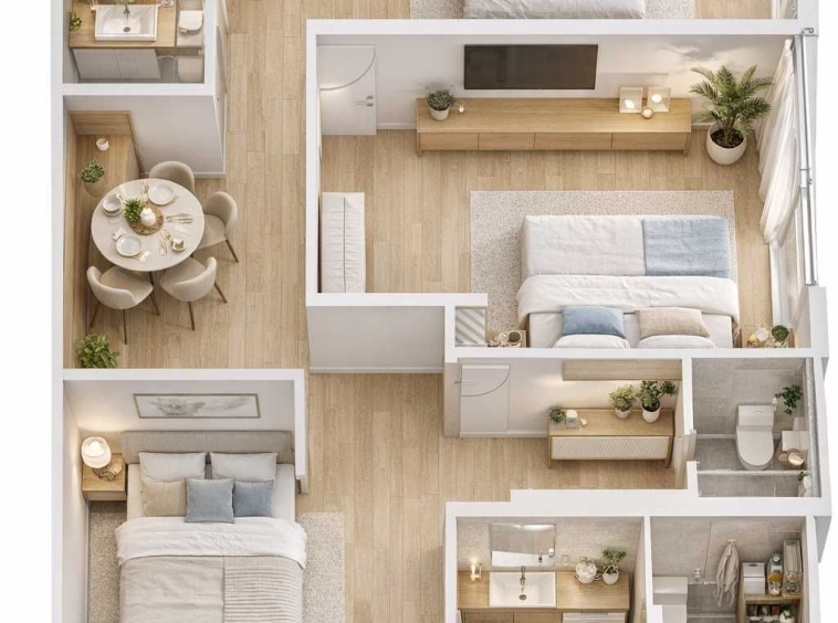 Тристаен апартамент в Пловдив, Кършияка - 81 кв.м за 554 €/кв.м - Снимка #1