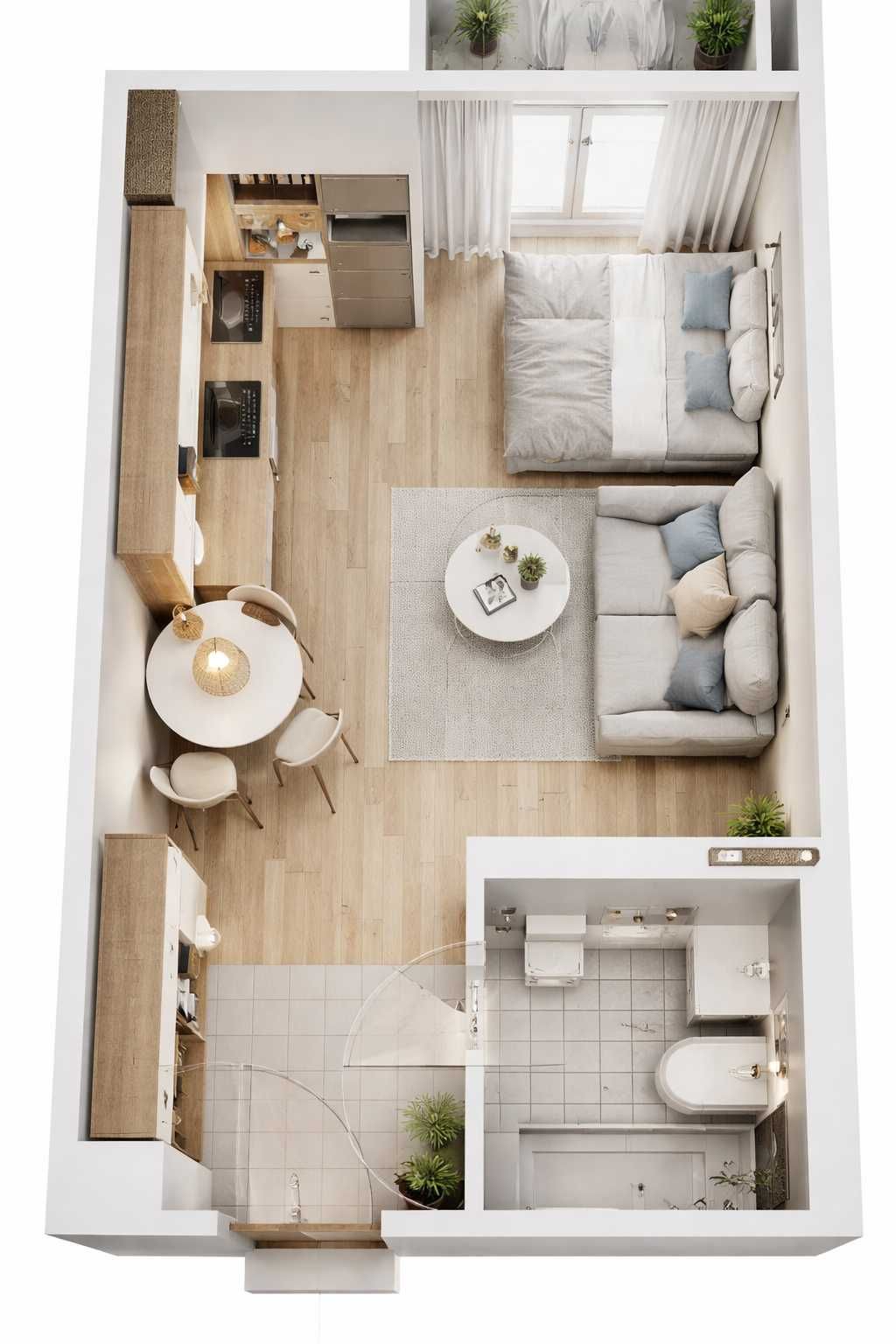 Едностаен апартамент в Пловдив, Южен - 41 кв.м за 548 €/кв.м - Снимка #1