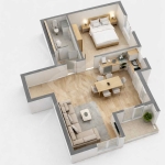 Двустаен апартамент в Пловдив, Прослав - 65 кв.м за 596 €/кв.м - Снимка #1